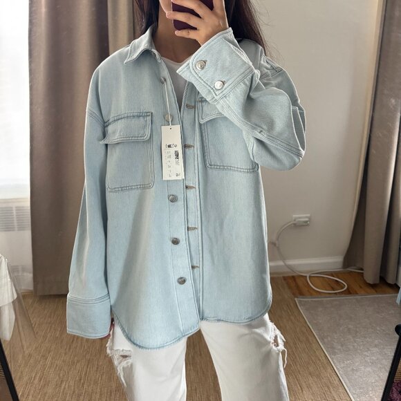 Arket Light Blue Button Down Shirt - Picture 2 of 11